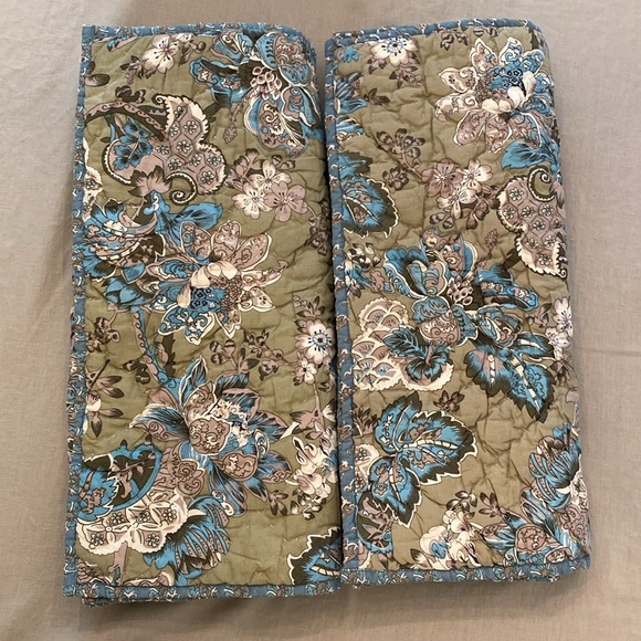 Set of Two Pottery Barn King Size Quilted Pillow Shams